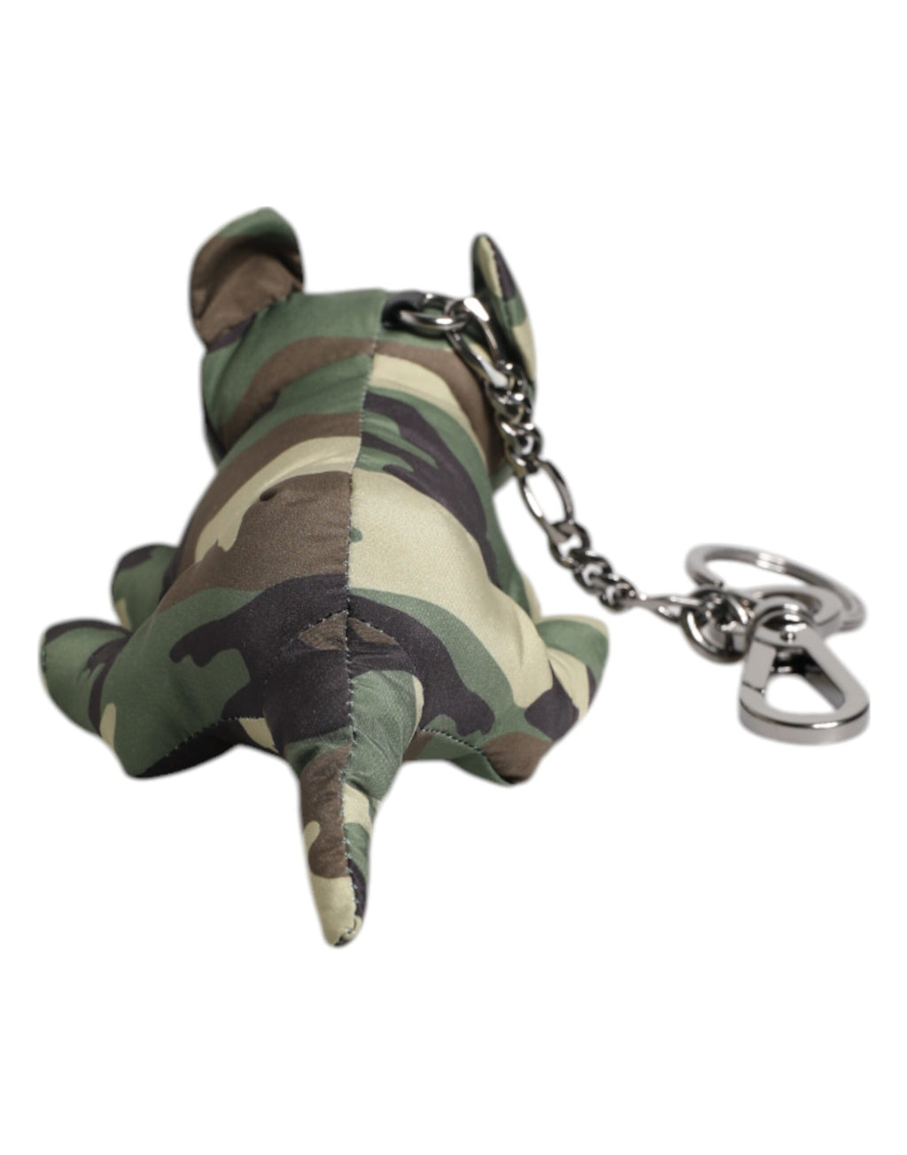 Dolce &amp; Gabbana Schlüsselanhänger mit mehrfarbiger Camouflage-Tiersilhouette