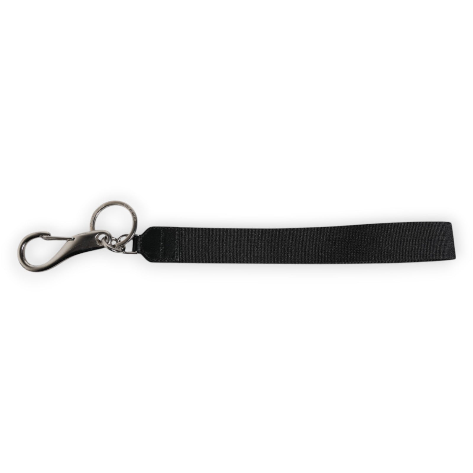 Dolce &amp; Gabbana Schlüsselanhänger mit DG-Krone, Nylon, Schwarz