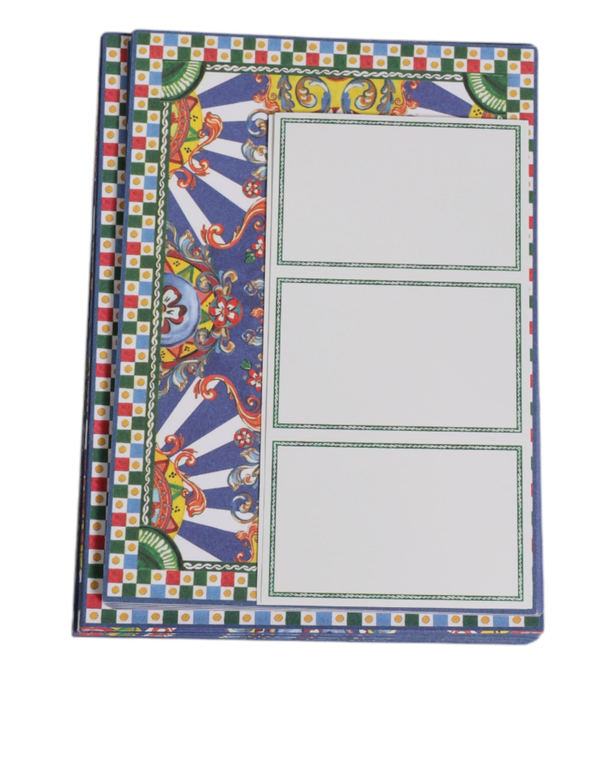 Mehrfarbiger Carretto Siciliano Umschlag-Postkartenhalter von Dolce &amp; Gabbana