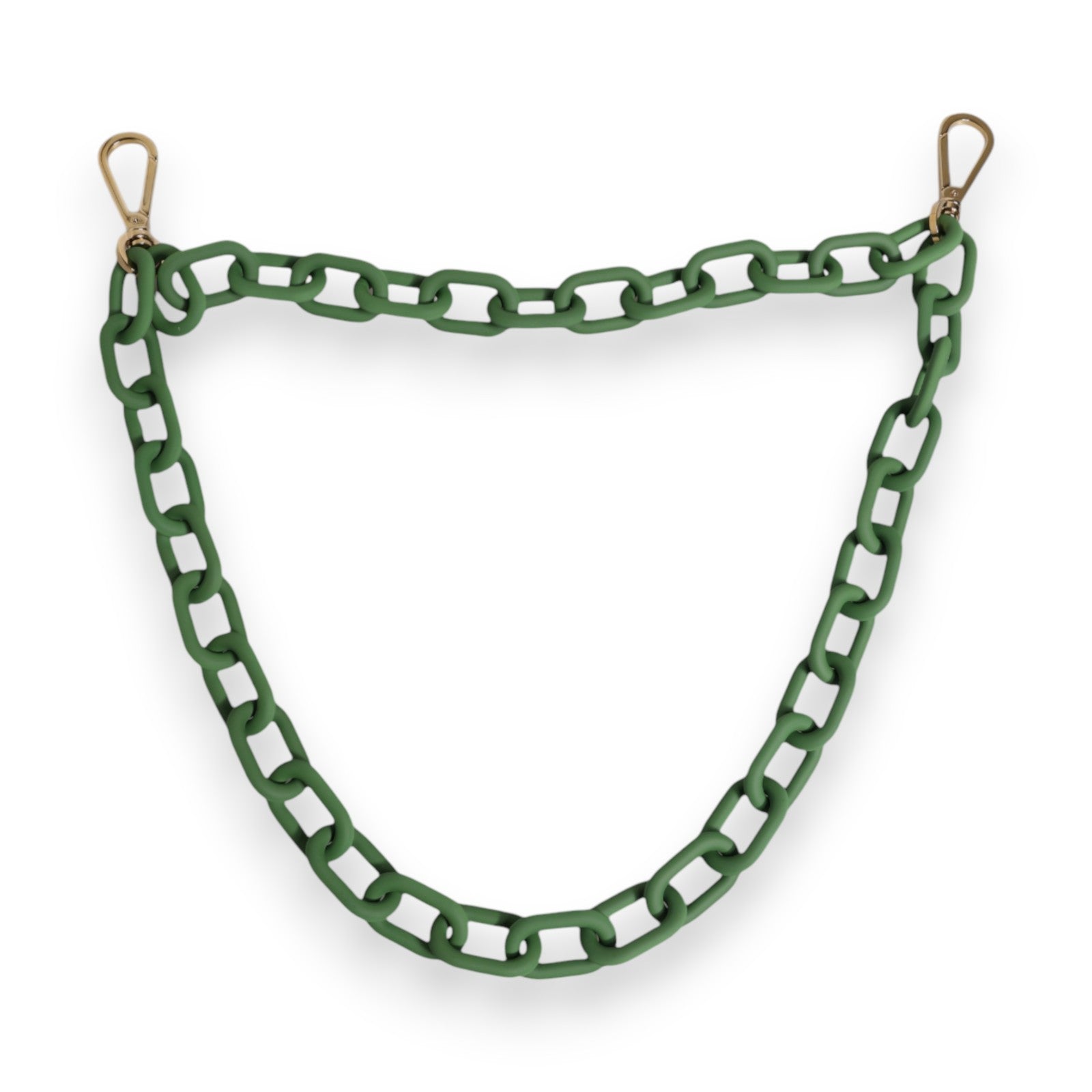 Dolce &amp; Gabbana Grüne Geldbörsenkette aus Plexiglas und Acryl mit klobiger Goldbeschläge