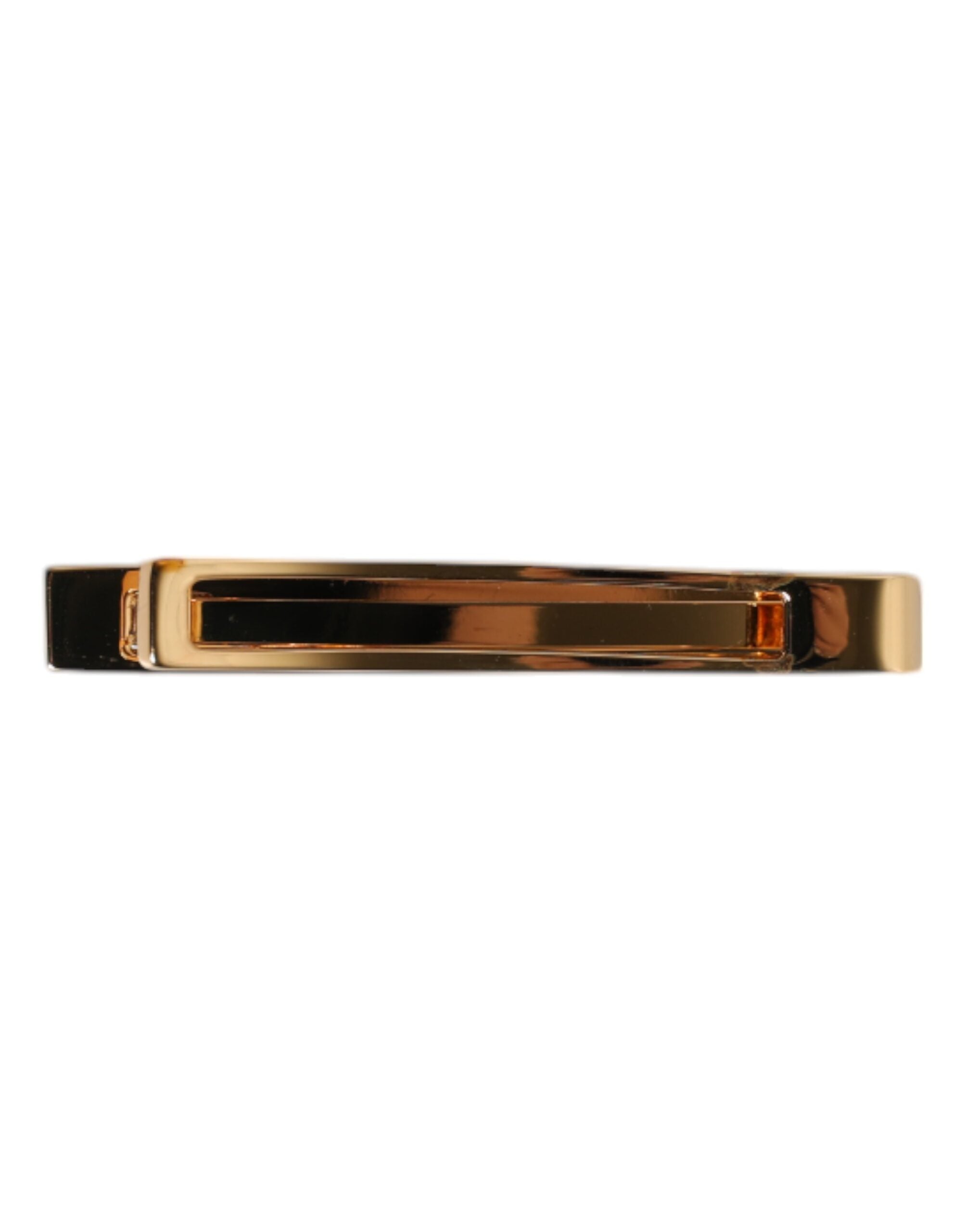 Dolce &amp; Gabbana Krawattenklammer aus goldfarbenem Messing mit Logo