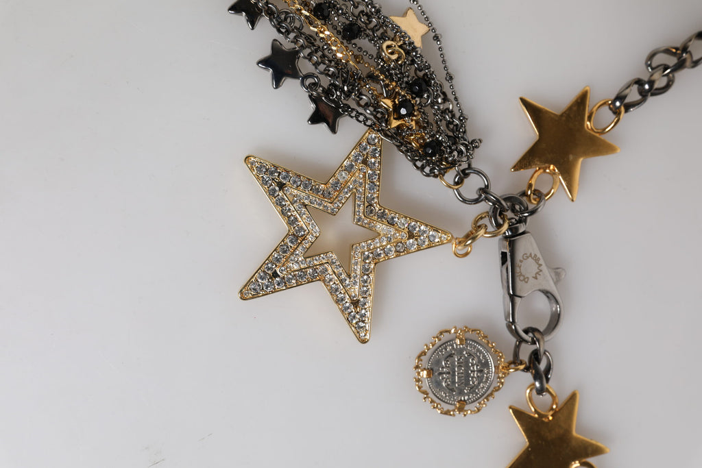 Dolce &amp; Gabbana – Taillenkettengürtel mit Verzierung aus silber-goldenem Messing