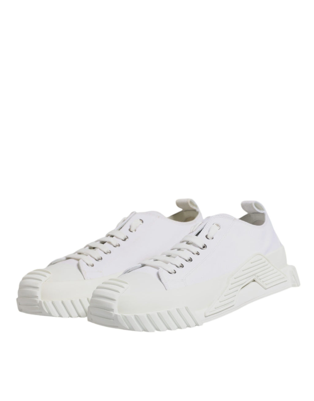 Dolce & Gabbana White Leather Low Top NS1 Sneakers Shoes