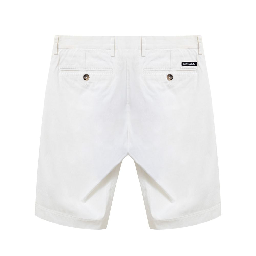 Dolce &amp; Gabbana Weiße Baumwollshorts