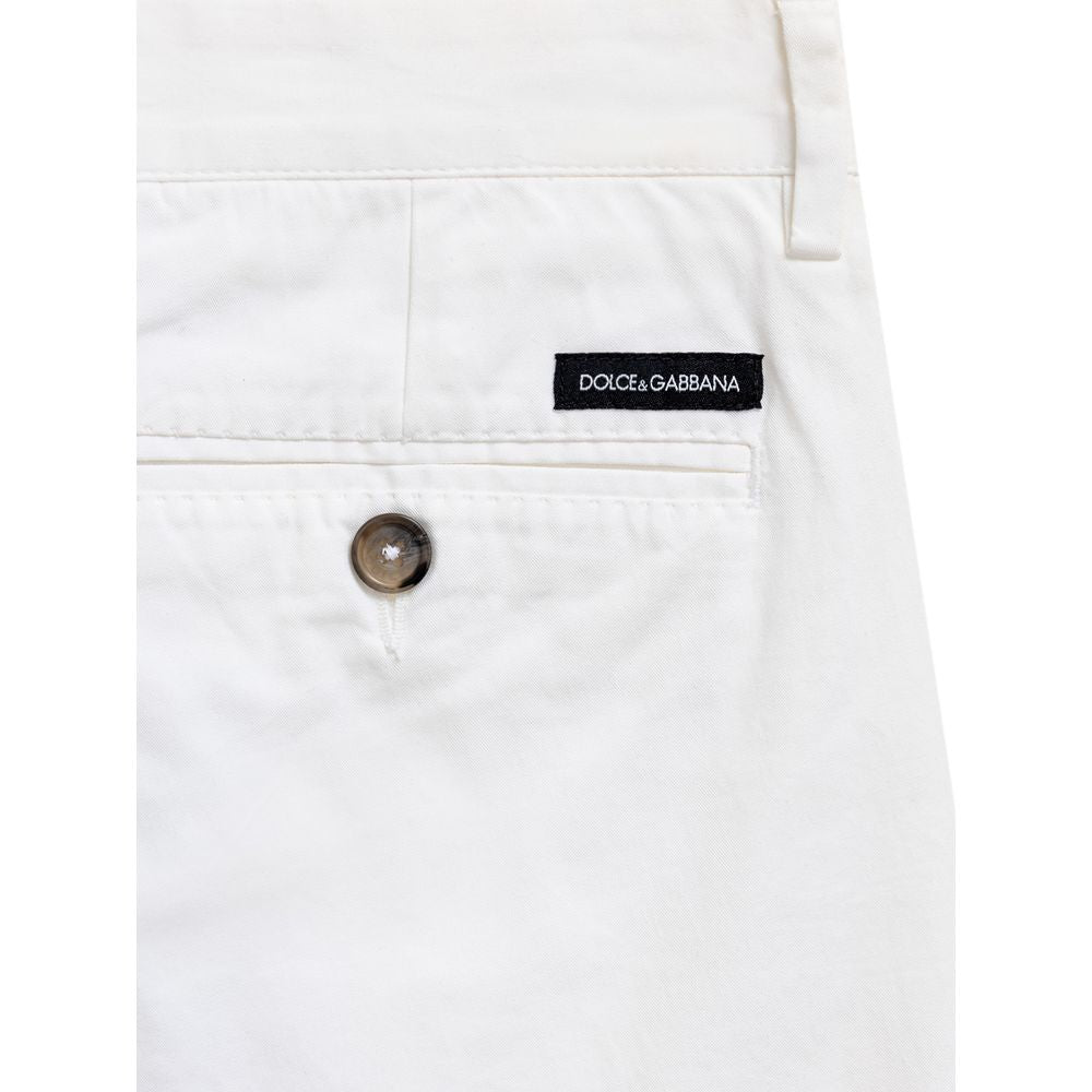 Dolce &amp; Gabbana Weiße Baumwollshorts