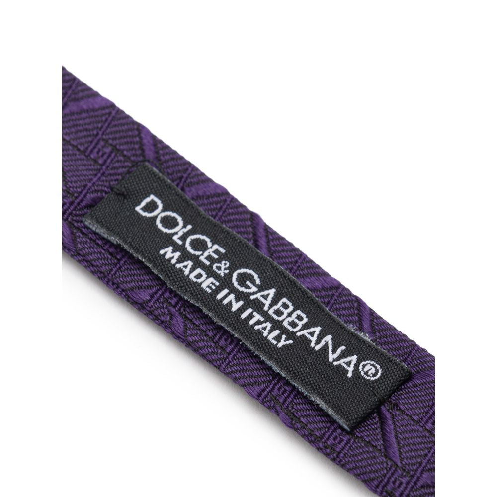 Dolce &amp; Gabbana Lila Seidenkrawatten &amp; Fliegen