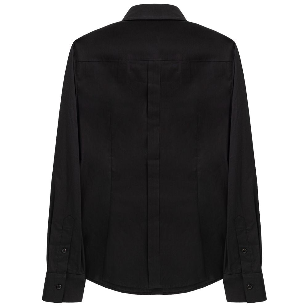Schwarzes Baumwollhemd von Dolce &amp; Gabbana