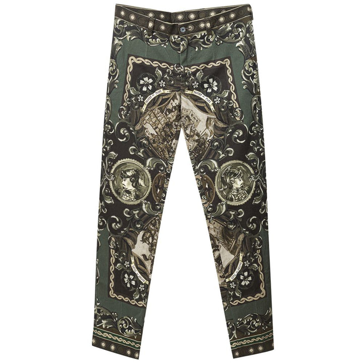 Dolce &amp; Gabbana Grüne Jeans und Hose aus Baumwolle