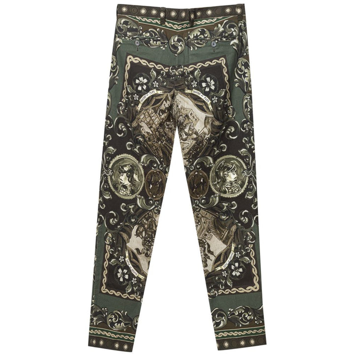 Dolce &amp; Gabbana Grüne Jeans und Hose aus Baumwolle