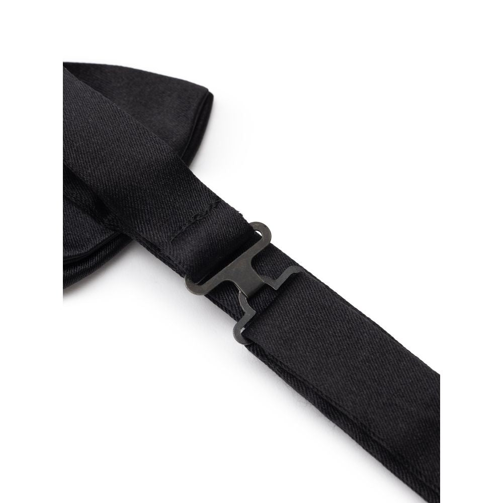 Dolce &amp; Gabbana Schwarze Seidenkrawatten und Fliege