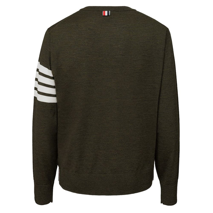 Thom Browne Grüner Wollpullover