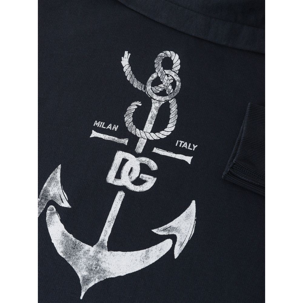 Blauer Baumwollpullover von Dolce &amp; Gabbana
