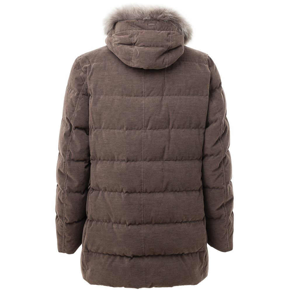 Braune Baumwolljacke von Herno