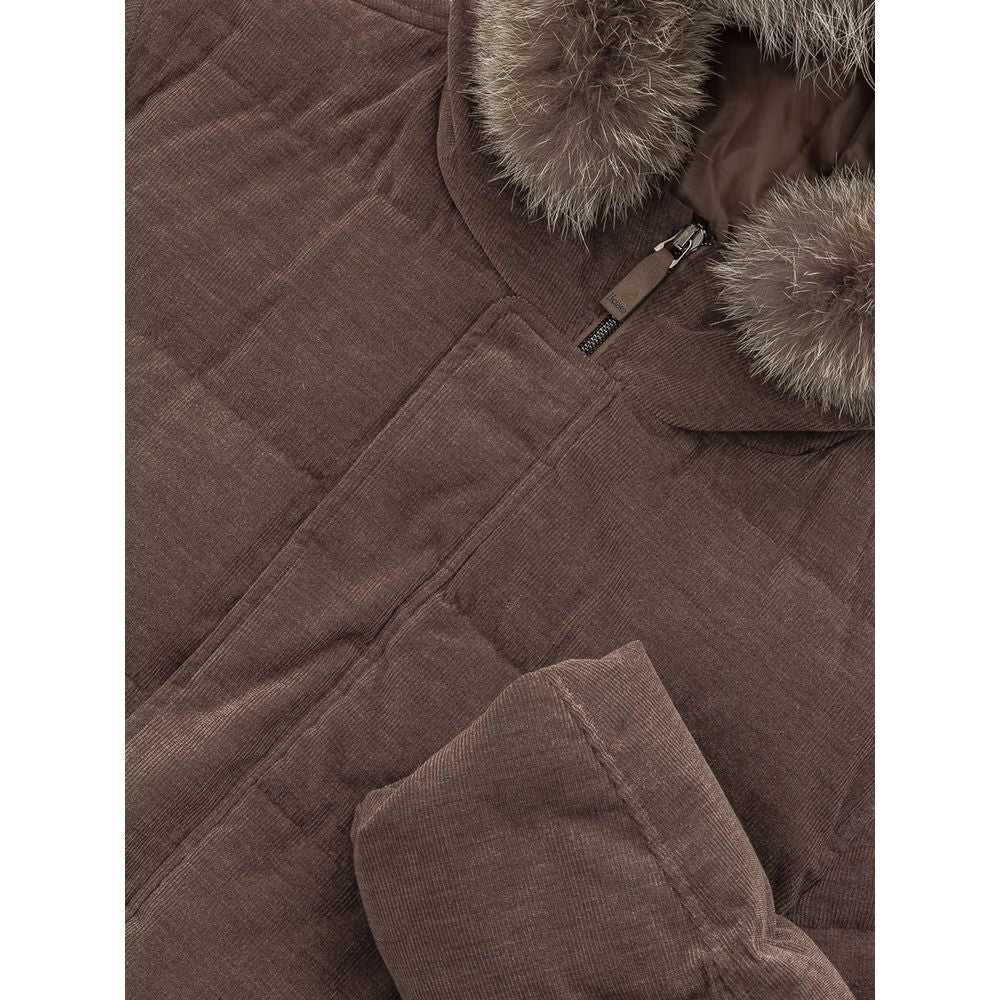 Braune Baumwolljacke von Herno