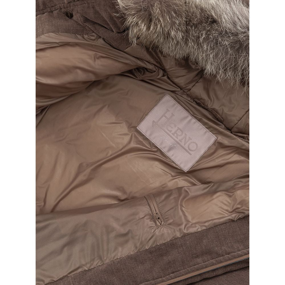 Braune Baumwolljacke von Herno