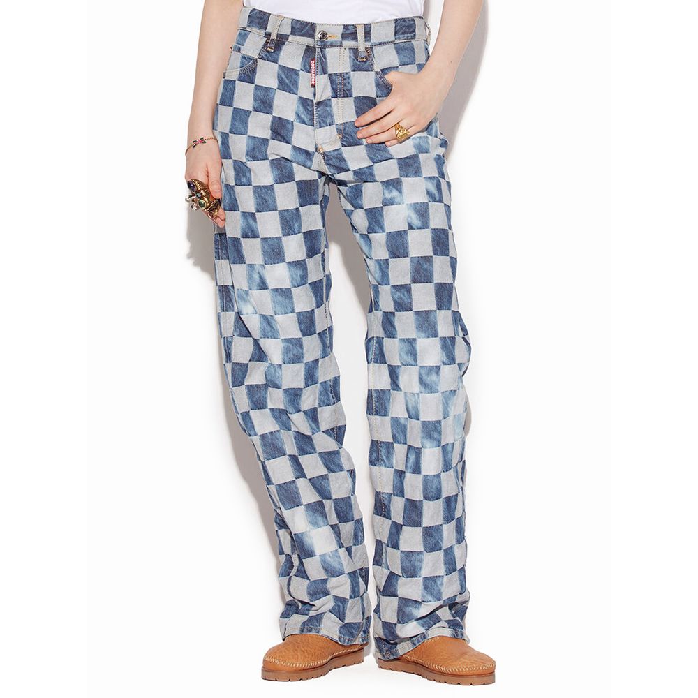 Dsquared² Jeans und Hose aus blauer Baumwolle