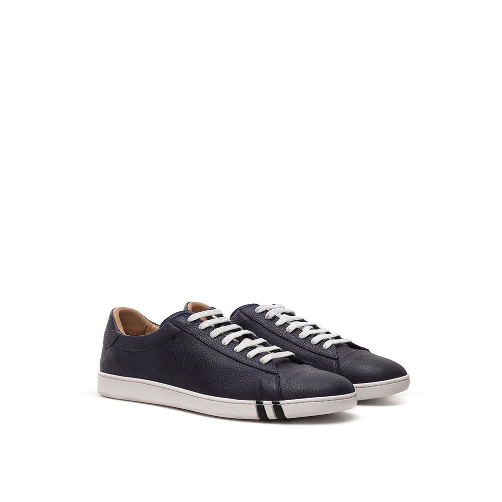 Bally Elegante blaue Leder-Sneakers für Herren