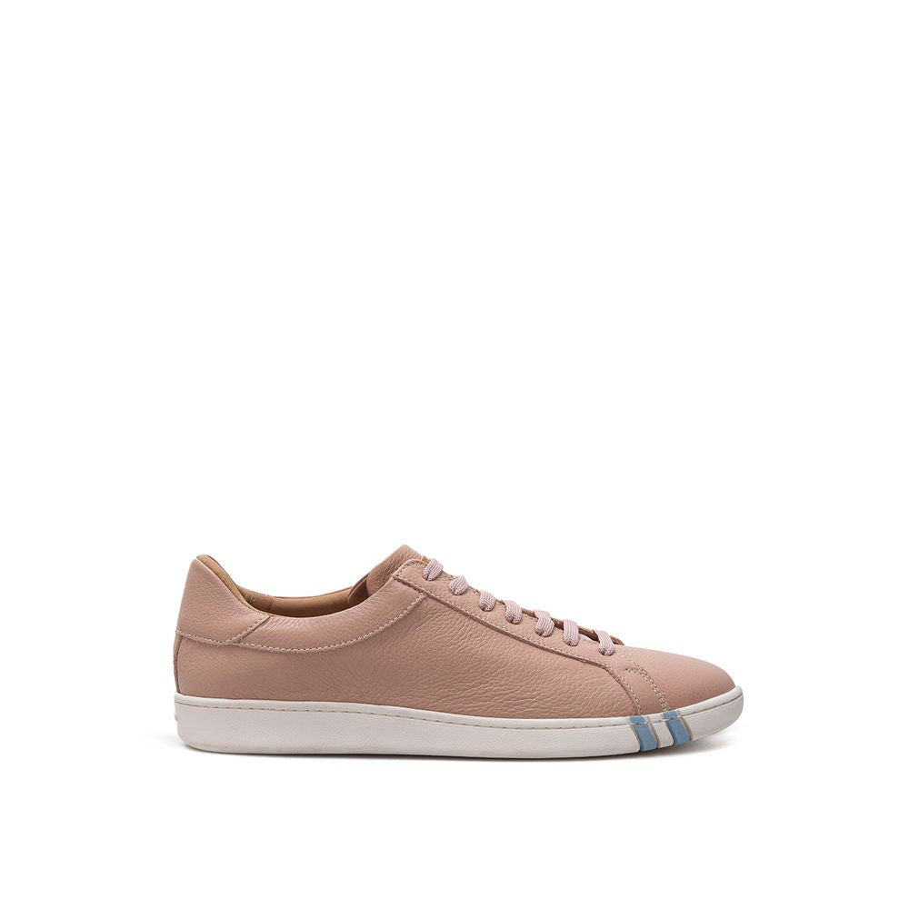 Elegante rosa Ledersneaker von Bally