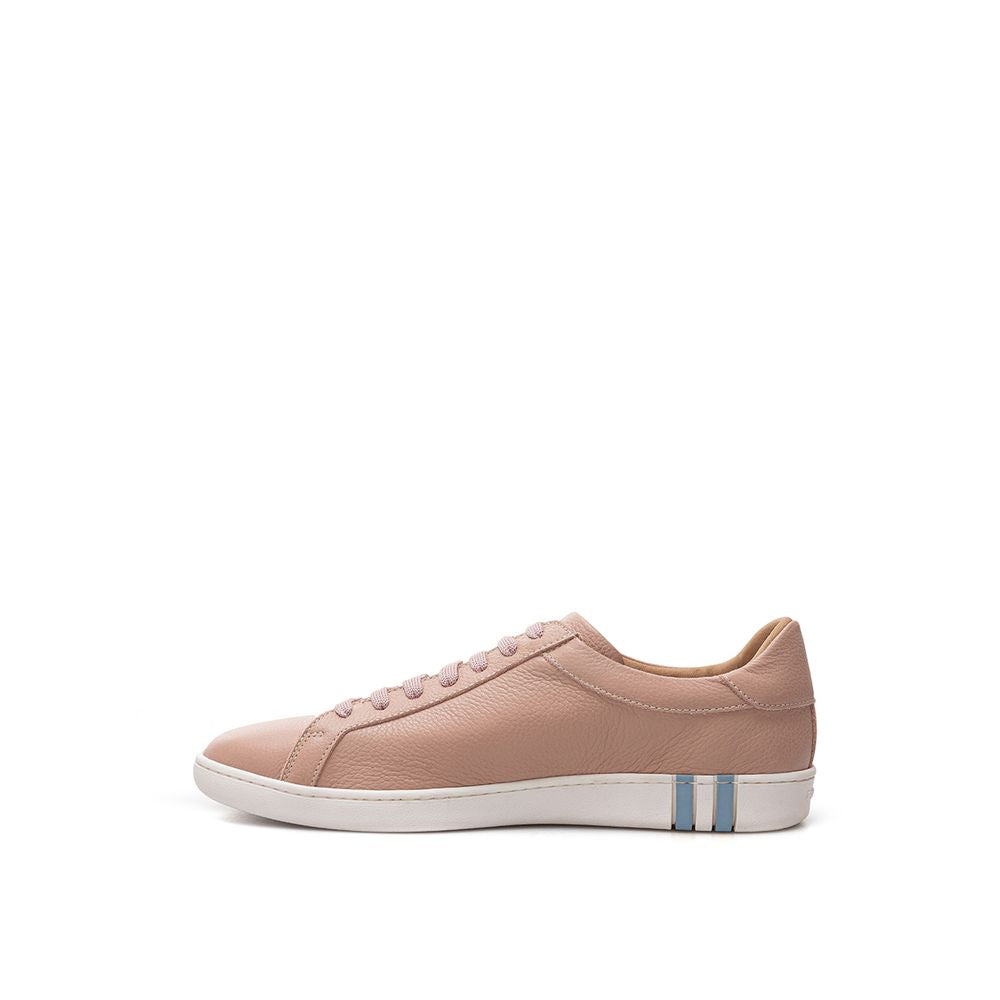 Elegante rosa Ledersneaker von Bally