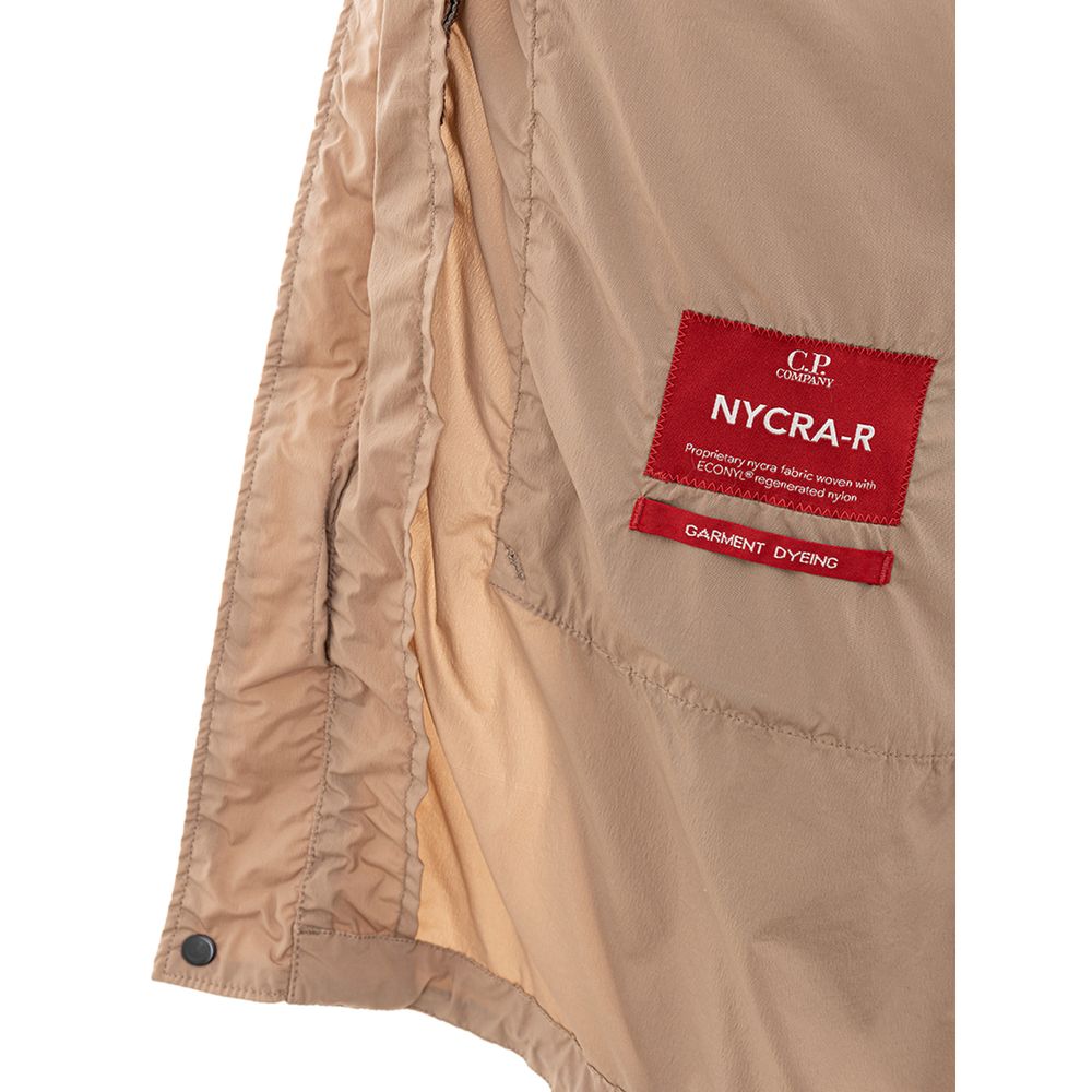 CP Company – Beige Polyamidjacke im gehobenen Urban-Stil