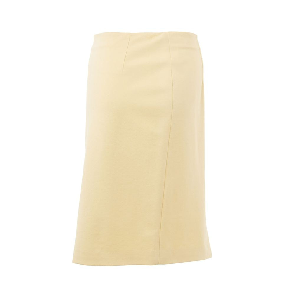 Lardini Eleganter gelber Viskoserock für Damen