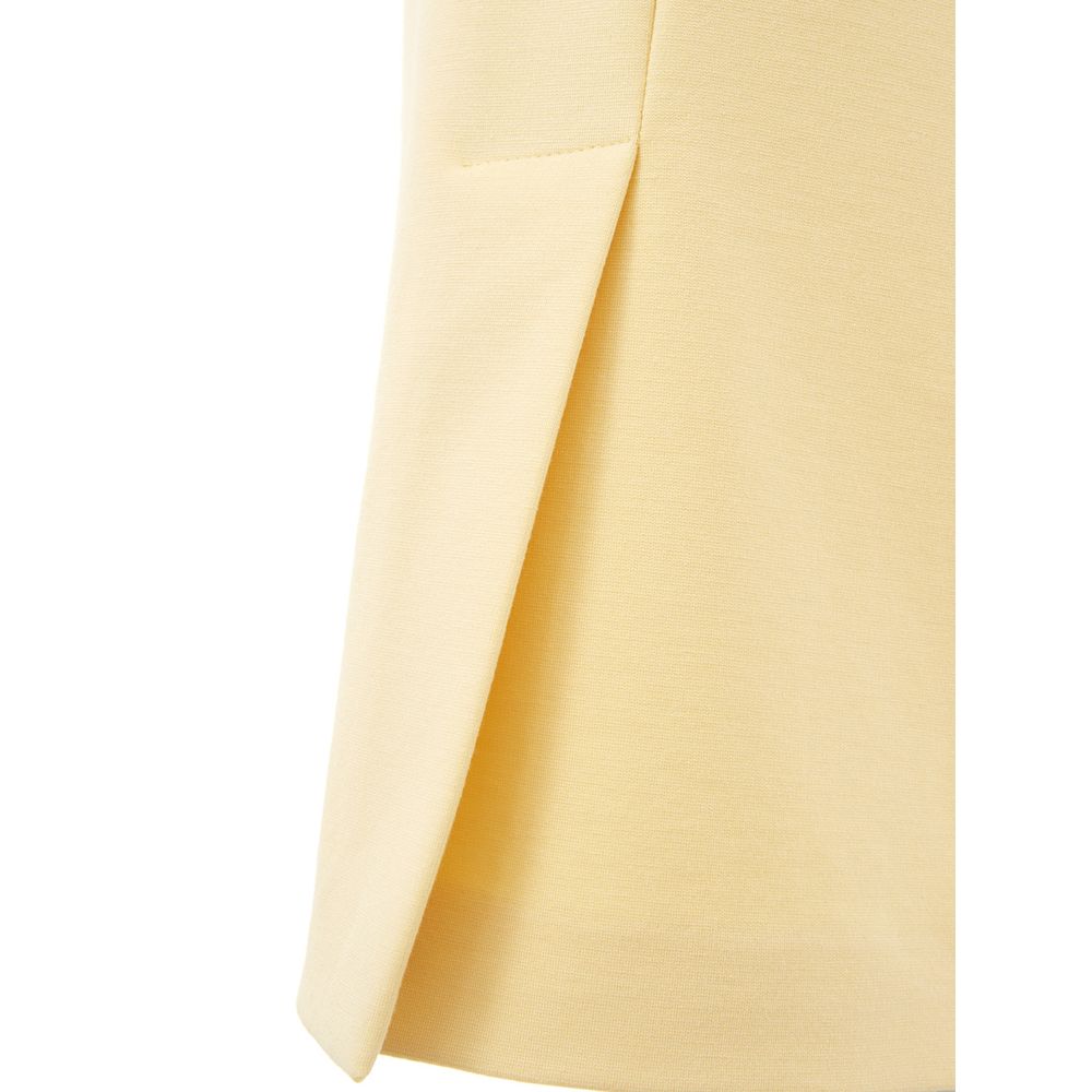 Lardini Eleganter gelber Viskoserock für Damen