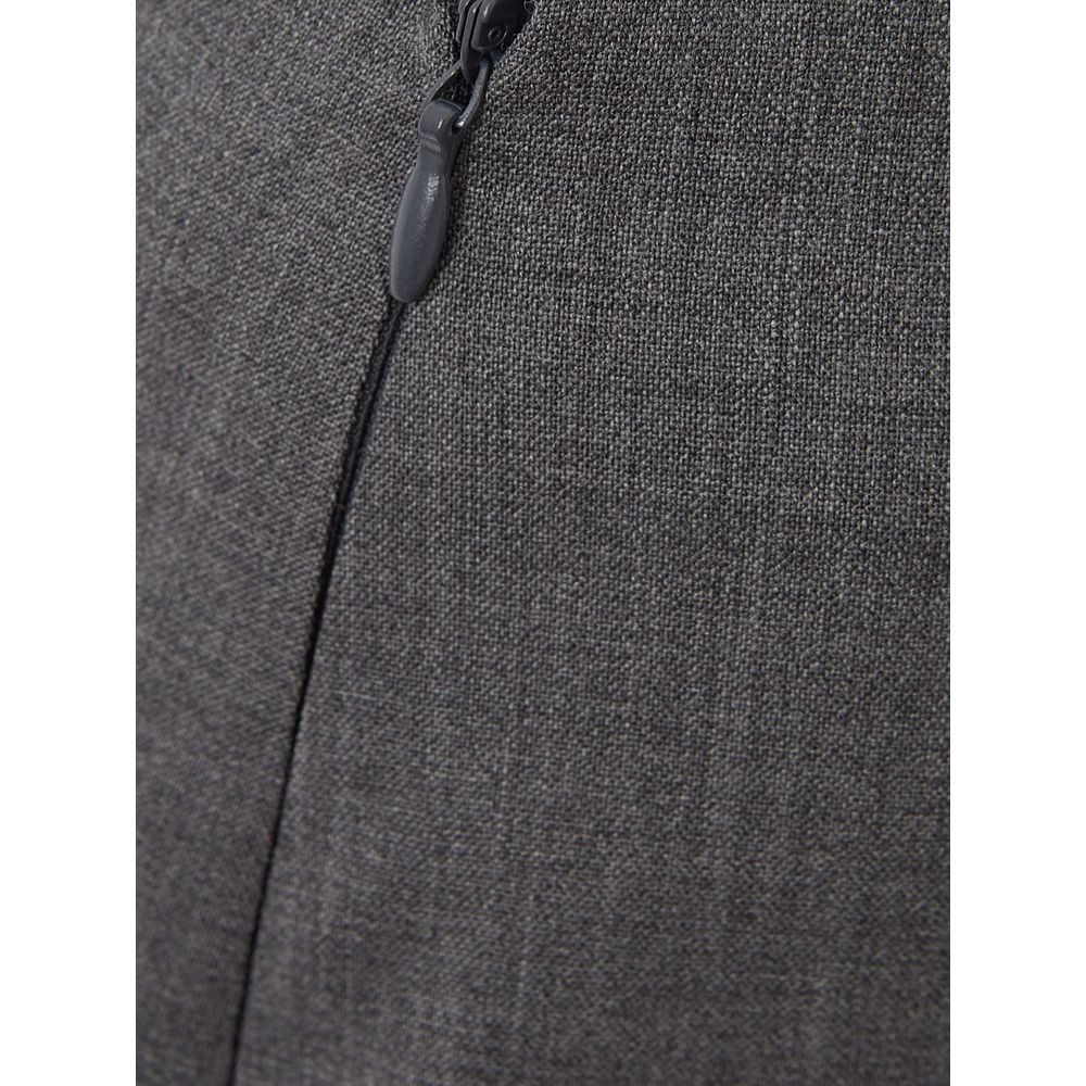 Lardini Chic Bleistiftrock aus grauer Wolle
