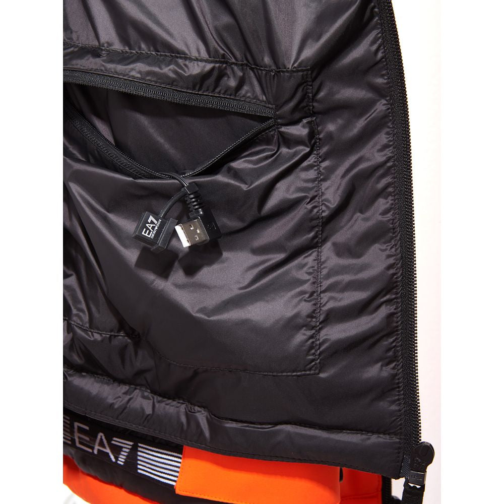 EA7 Emporio Armani – Strahlend orangefarbene EA7-Leichte Jacke