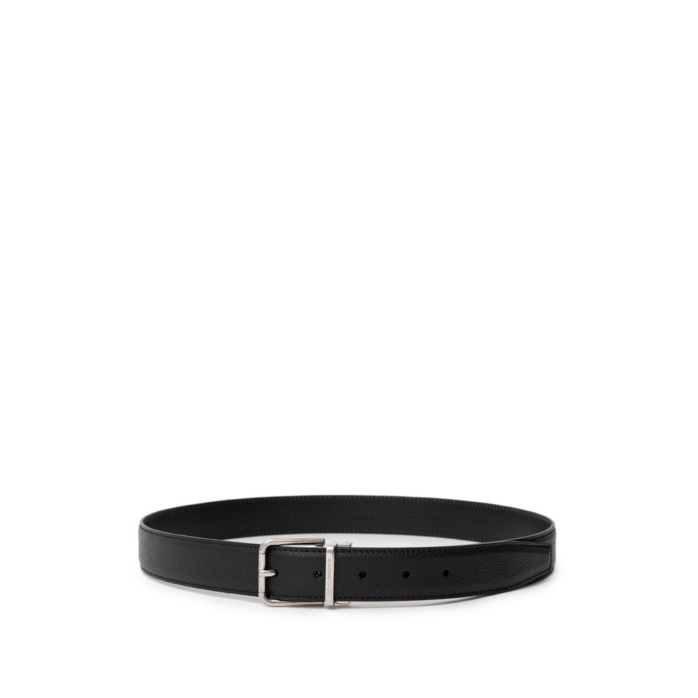 Dolce &amp; Gabbana Schwarzer Ledergürtel