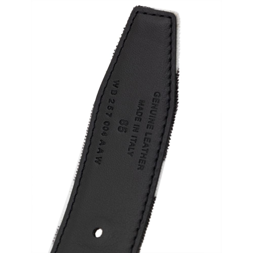 Schwarz-weißer Ledergürtel von Tom Ford