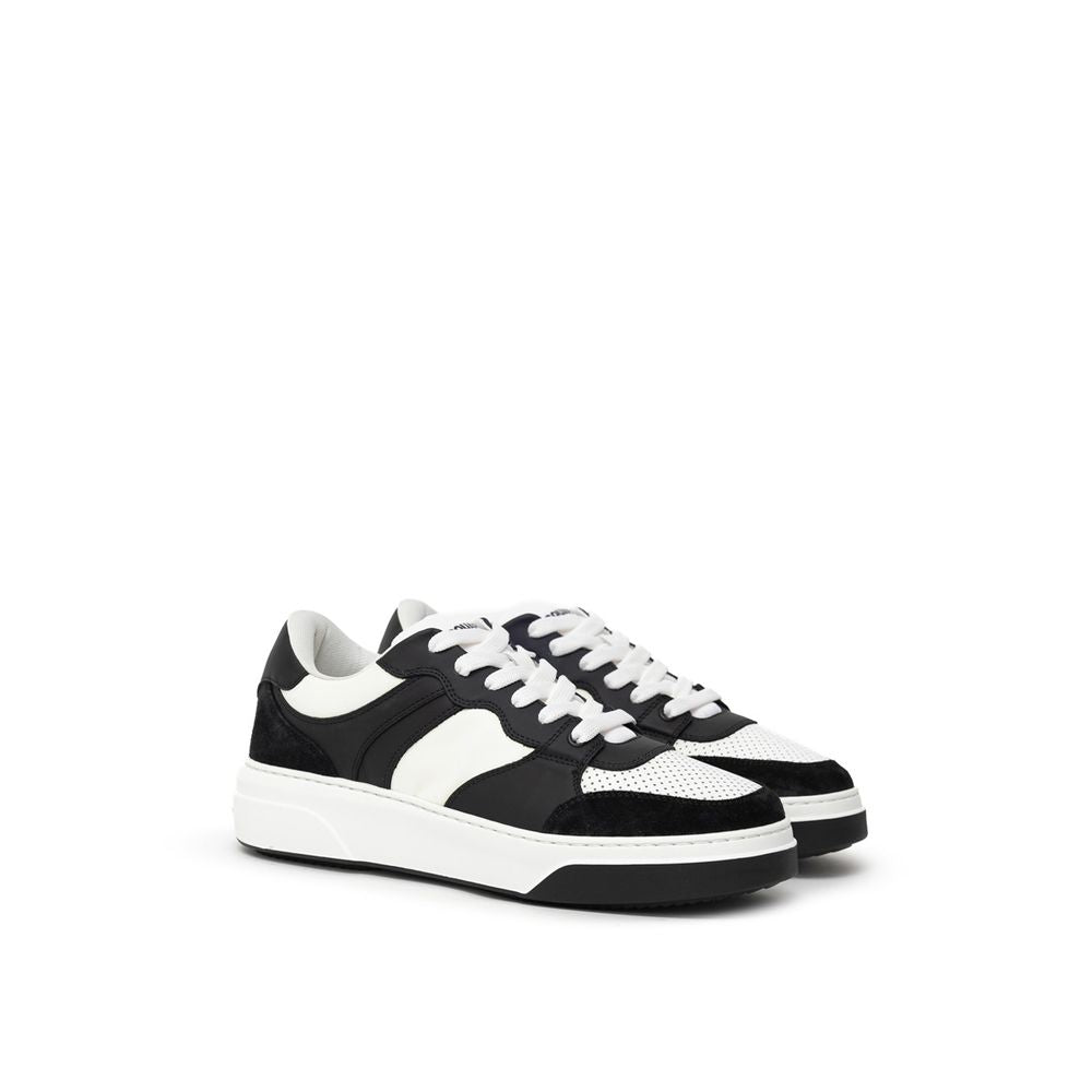 Dsquared² – Sneaker aus schwarzem und weißem Leder