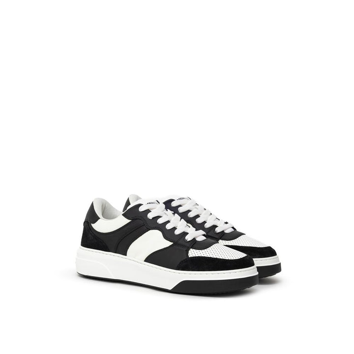 Dsquared² – Sneaker aus schwarzem und weißem Leder