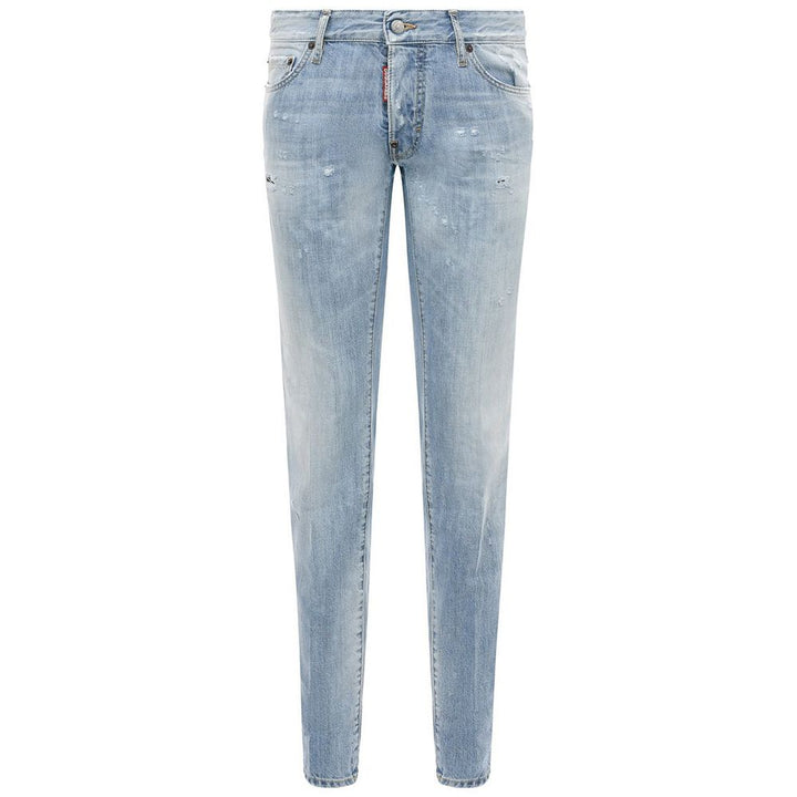 Dsquared² Hellblaue Jeans und Hose aus Baumwolle
