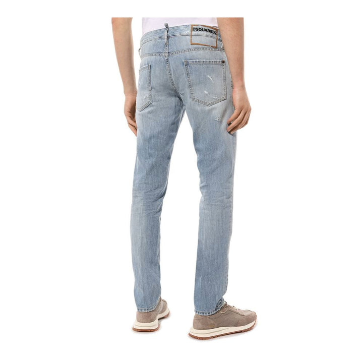 Dsquared² Hellblaue Jeans und Hose aus Baumwolle