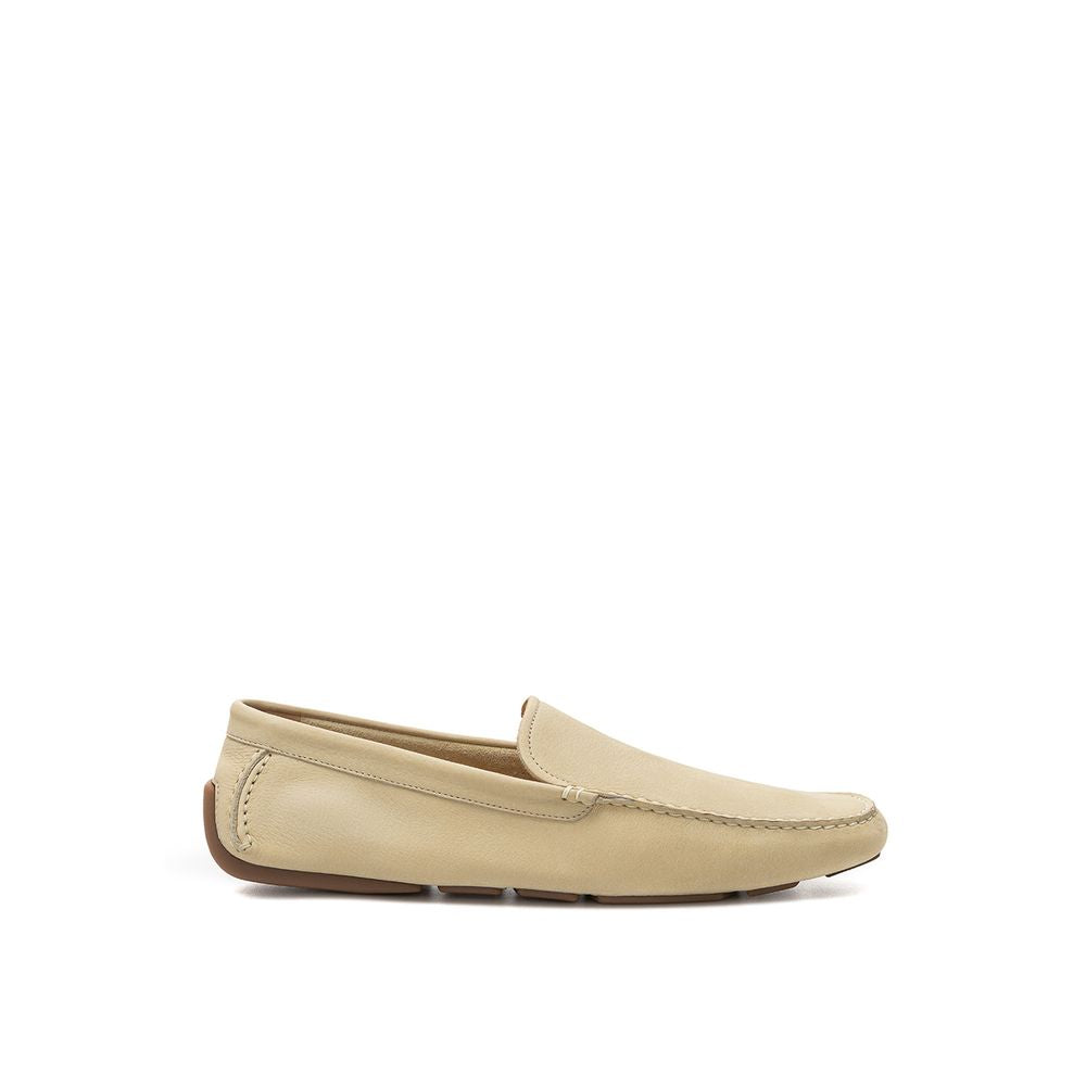 Bally – Beigefarbener Leder-Loafer