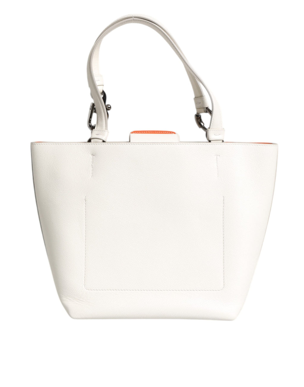 Dolce &amp; Gabbana #DG BEATRICE Tote Bag mit Henkel aus weißem Leder