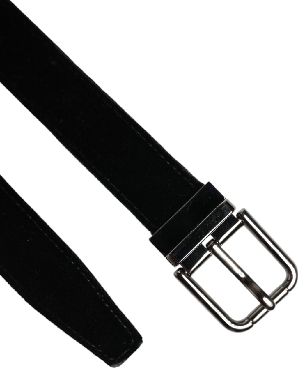 Dolce &amp; Gabbana Klassischer Gürtel aus schwarzem Leder mit Metallschnalle