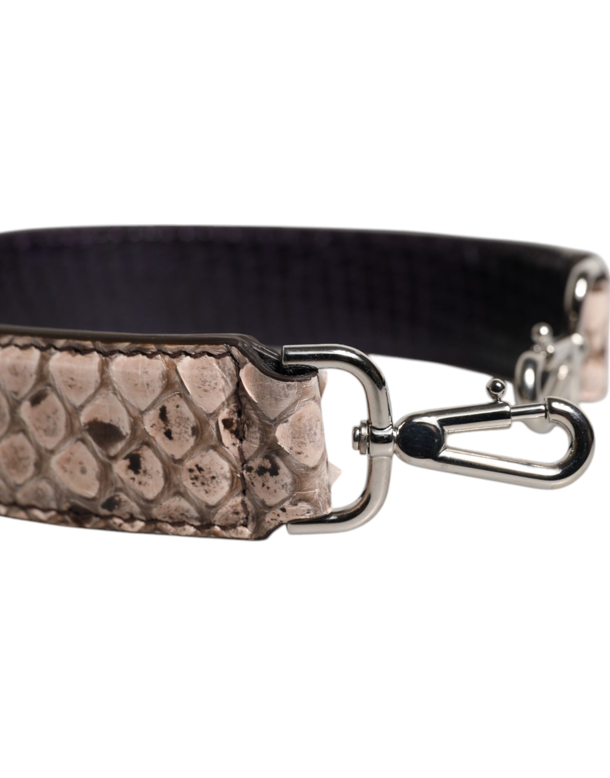 Dolce &amp; Gabbana – Schultergurt für exotische Ledertaschen in Schwarz und Creme