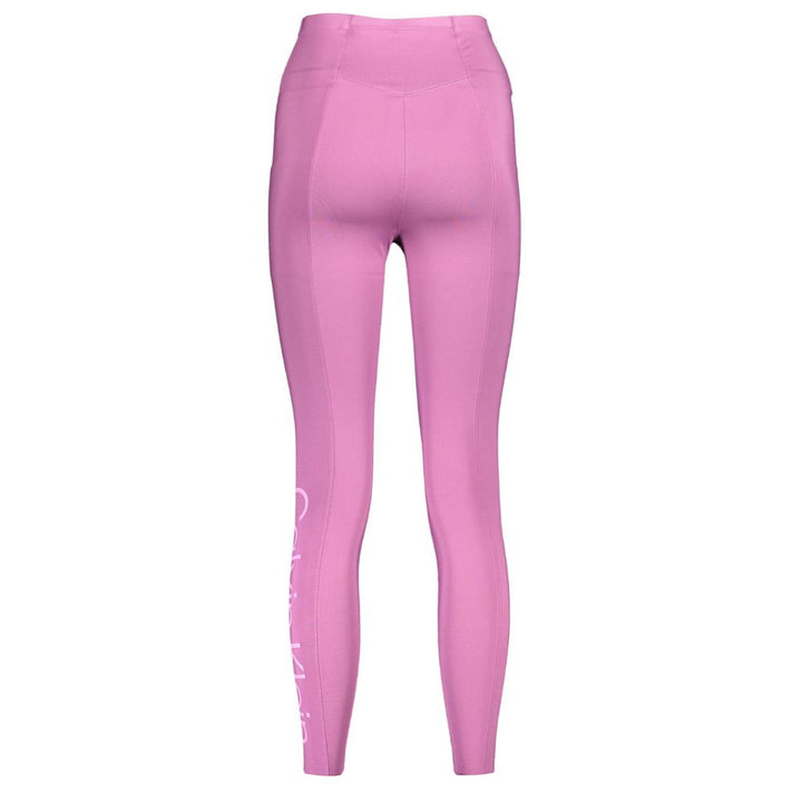 Calvin Klein Lila Polyester Damen Leggings