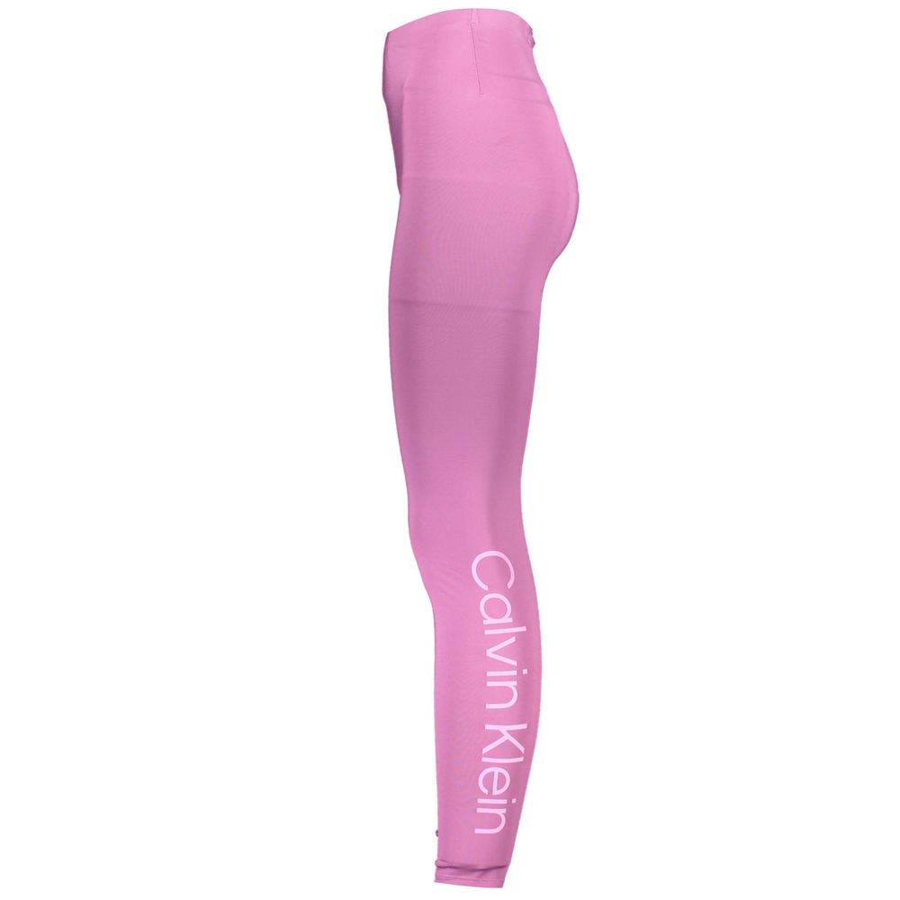 Calvin Klein Lila Polyester Damen Leggings