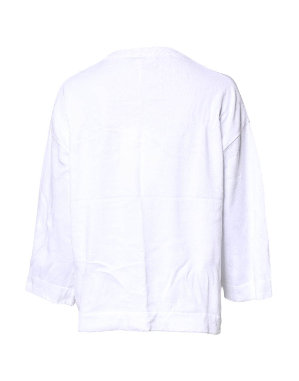 Love Moschino White Graphic Print Cotton Long Sleeves T-shirt