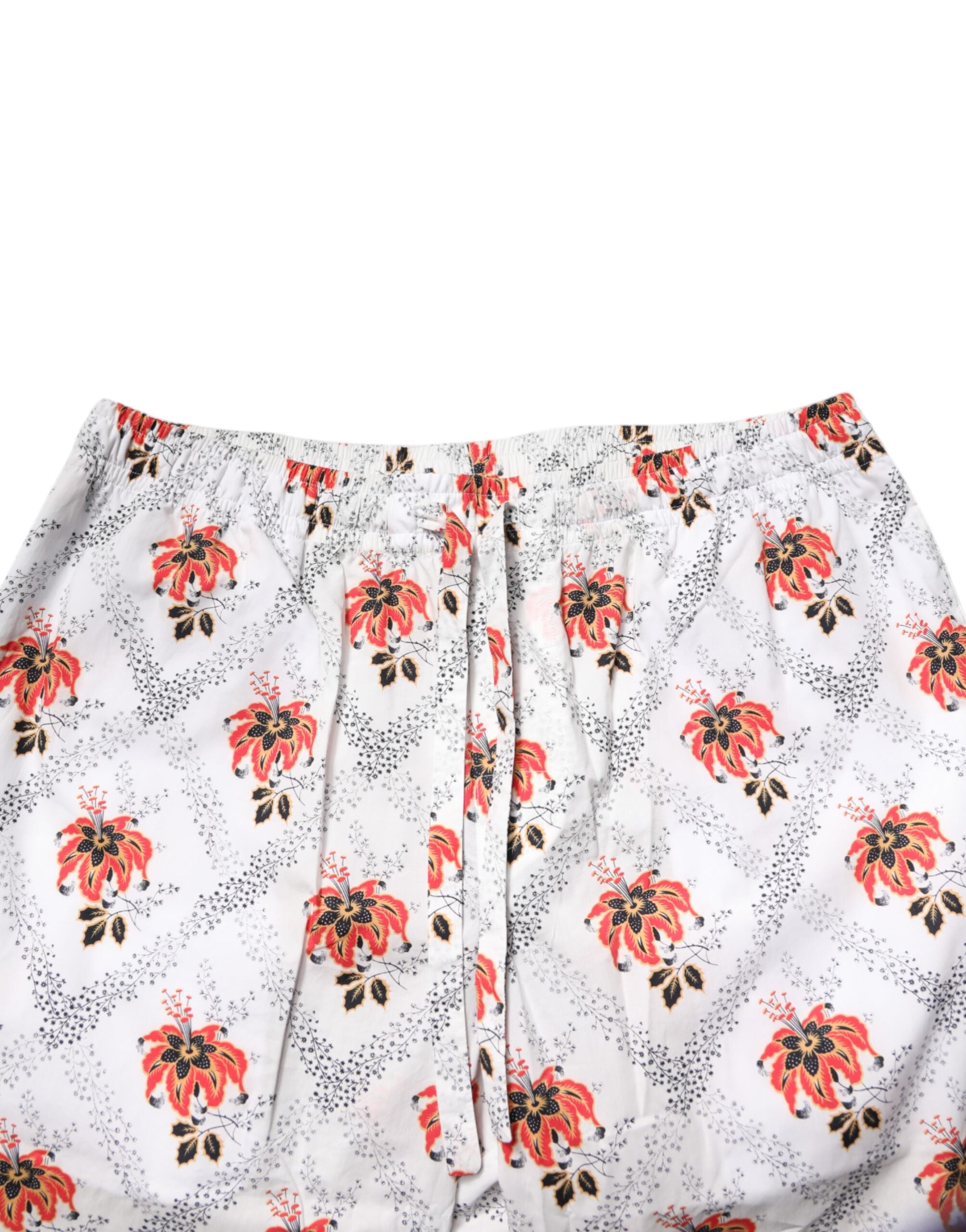 Dolce &amp; Gabbana Pyjama-Set aus Baumwolle mit mehrfarbigem Blumendruck, Nachtwäsche