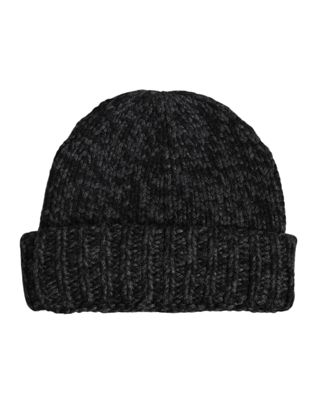 Dolce &amp; Gabbana Graue Kaschmir-Strickmütze für den Winter