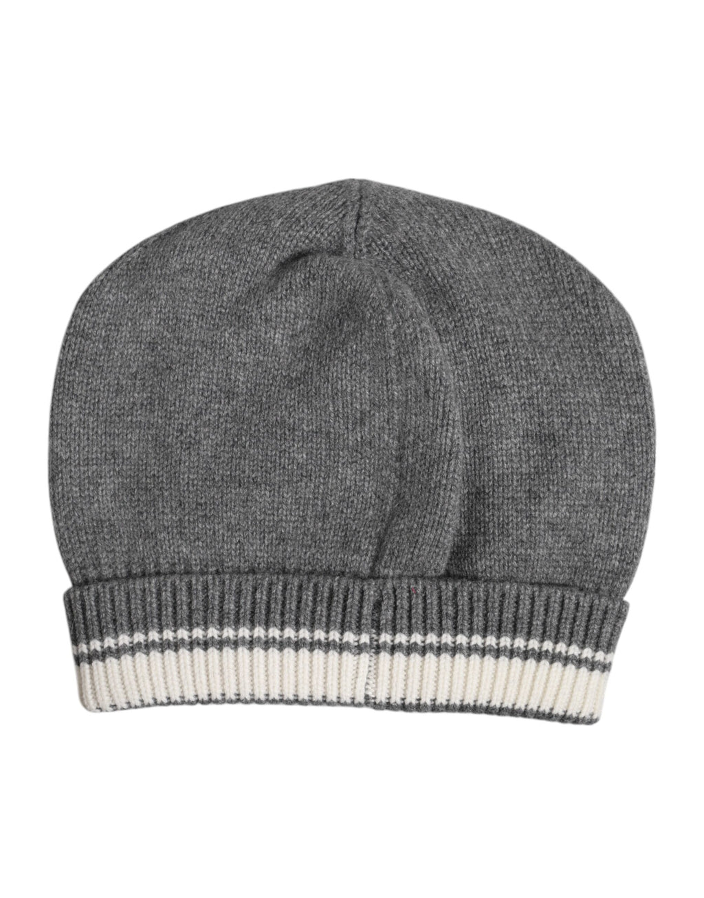 Dolce &amp; Gabbana Graue Kaschmir-Strickmütze für den Winter
