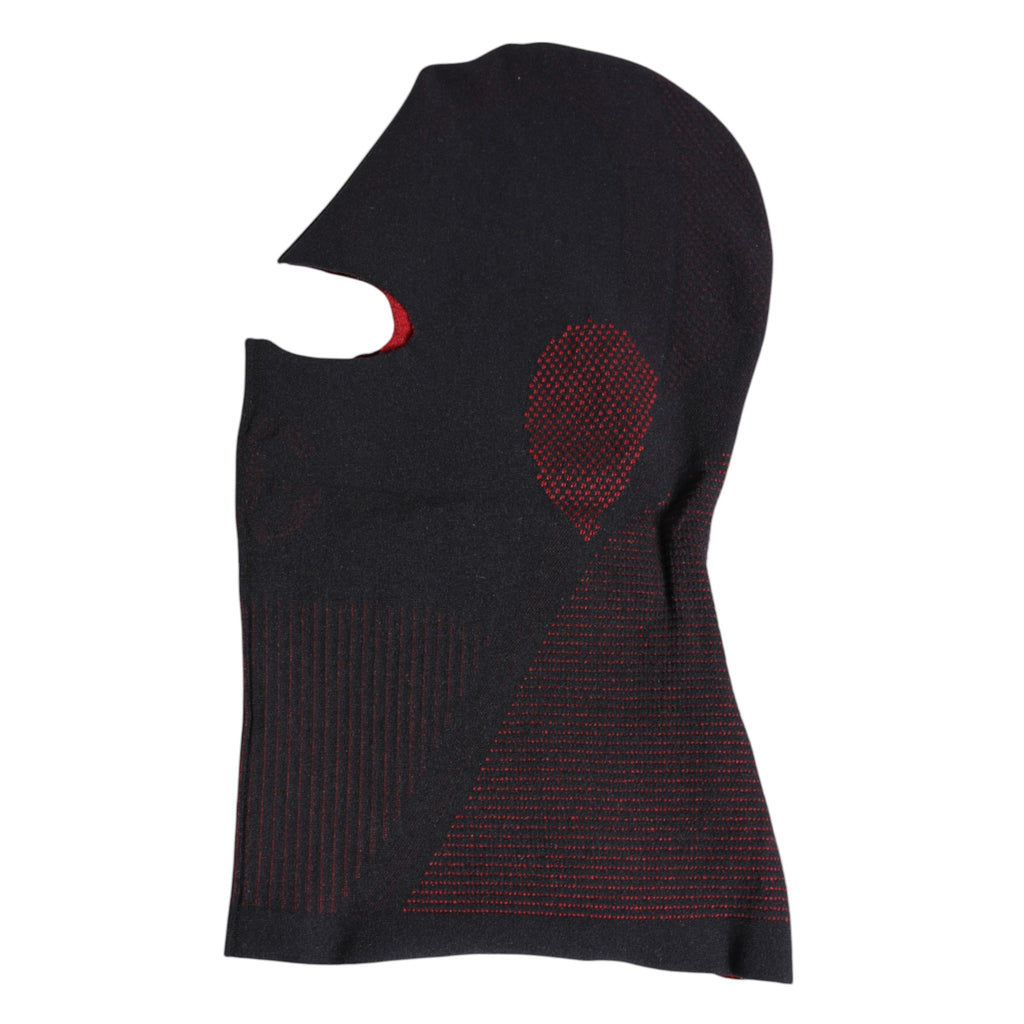 Dolce &amp; Gabbana – Schwarze Strick-Skimaske aus Baumwolle mit Sturmhaube