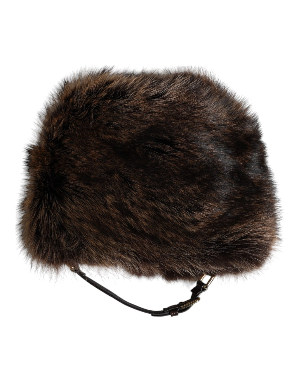 Dolce &amp; Gabbana Damen Fischerhut aus braunem Pelz
