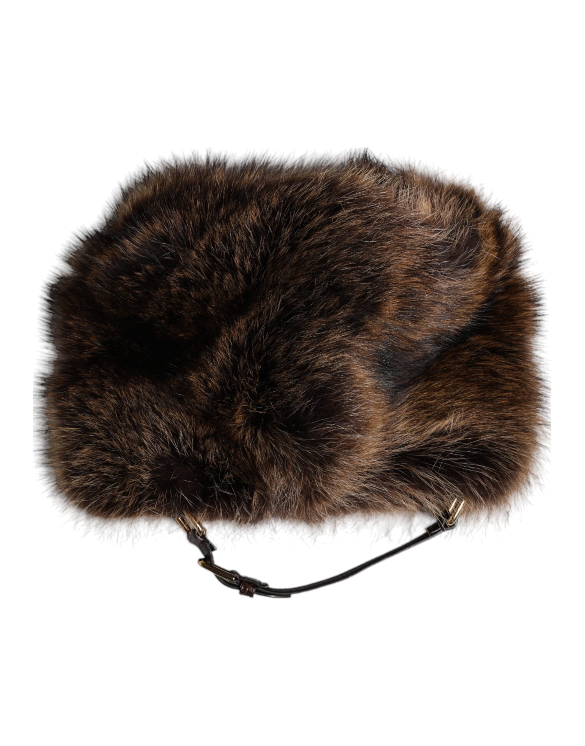 Dolce &amp; Gabbana Damen Fischerhut aus braunem Pelz