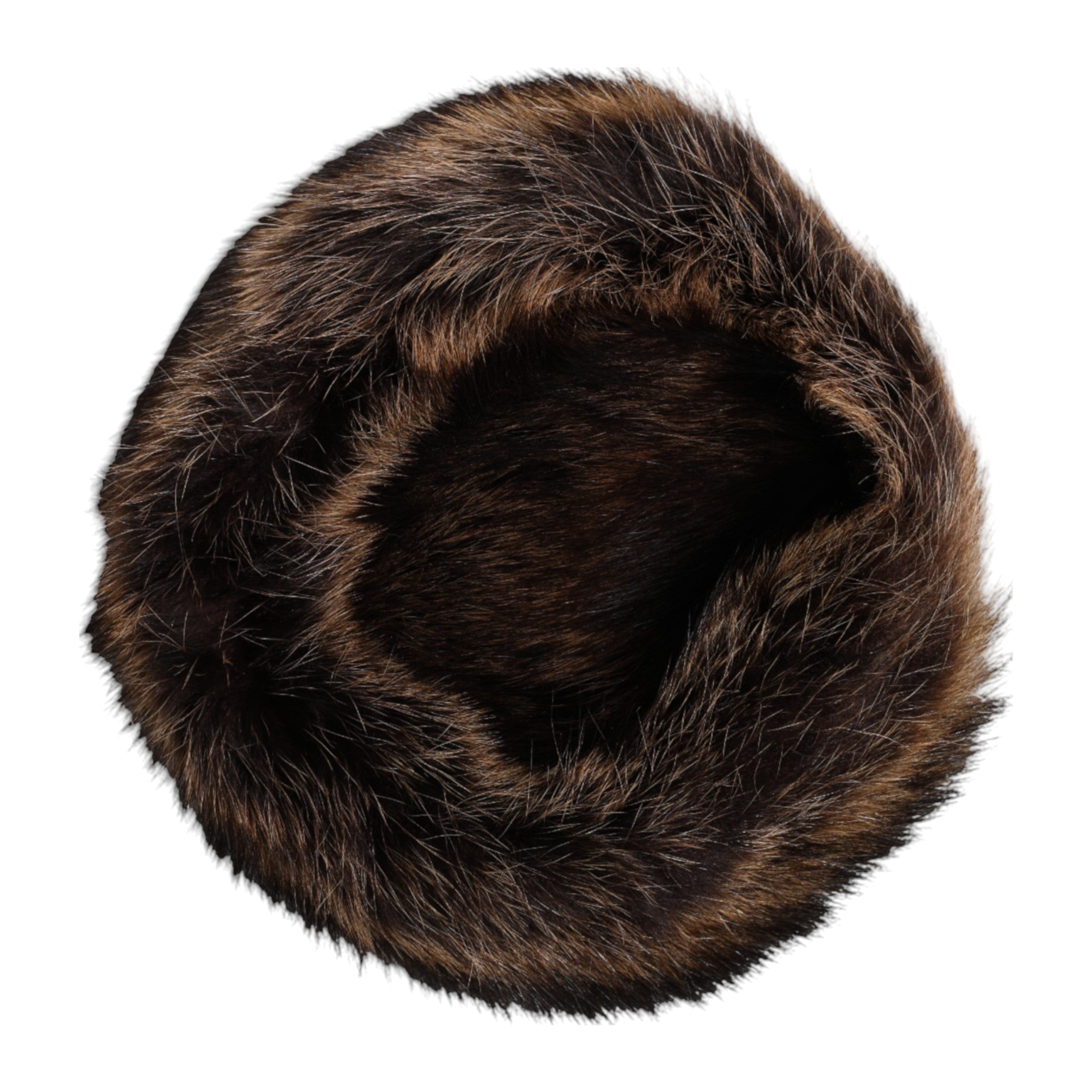 Dolce &amp; Gabbana Damen Fischerhut aus braunem Pelz