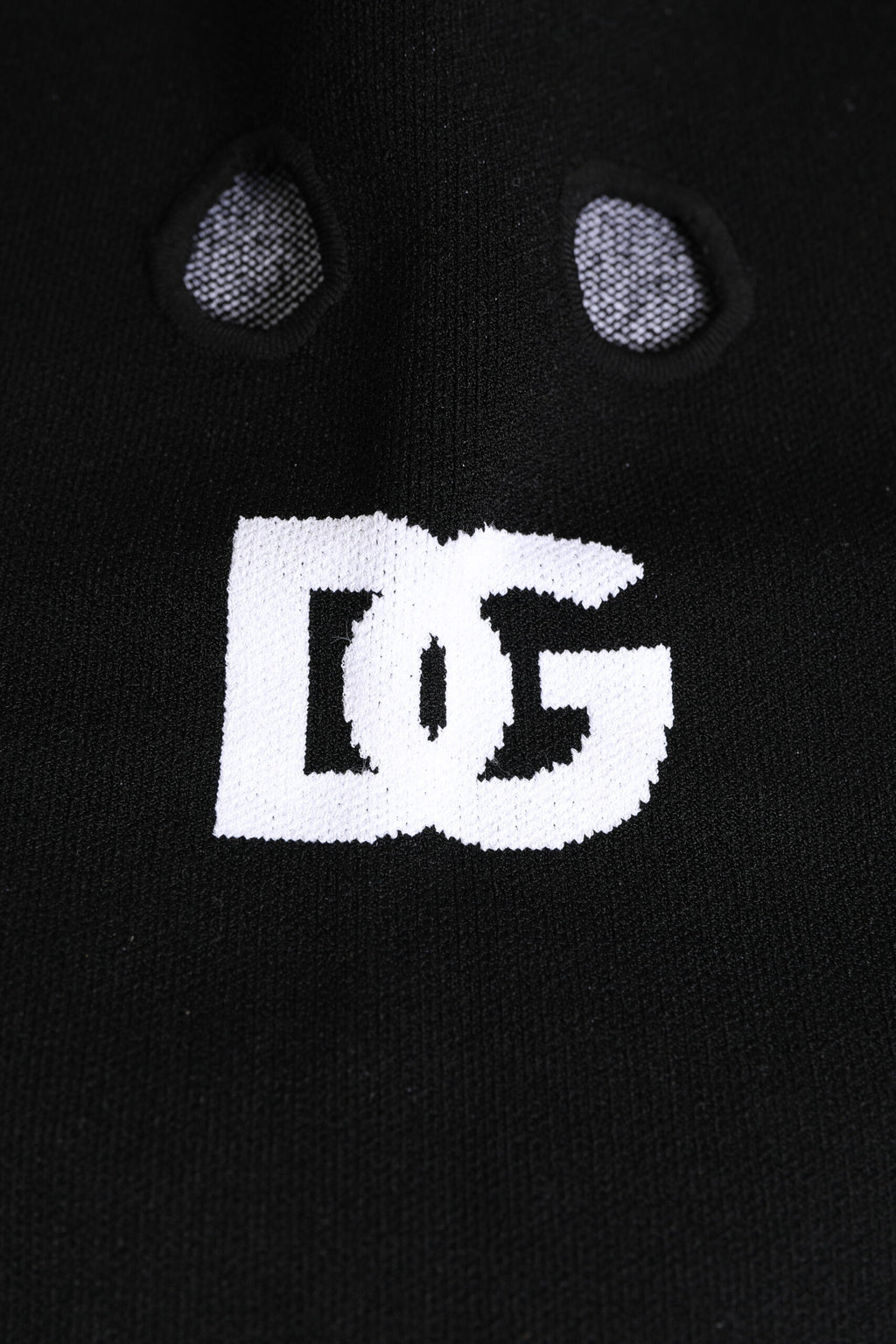 Dolce &amp; Gabbana – Schwarze, gestrickte Skimaske aus Kaschmir – Balaclava-Mütze