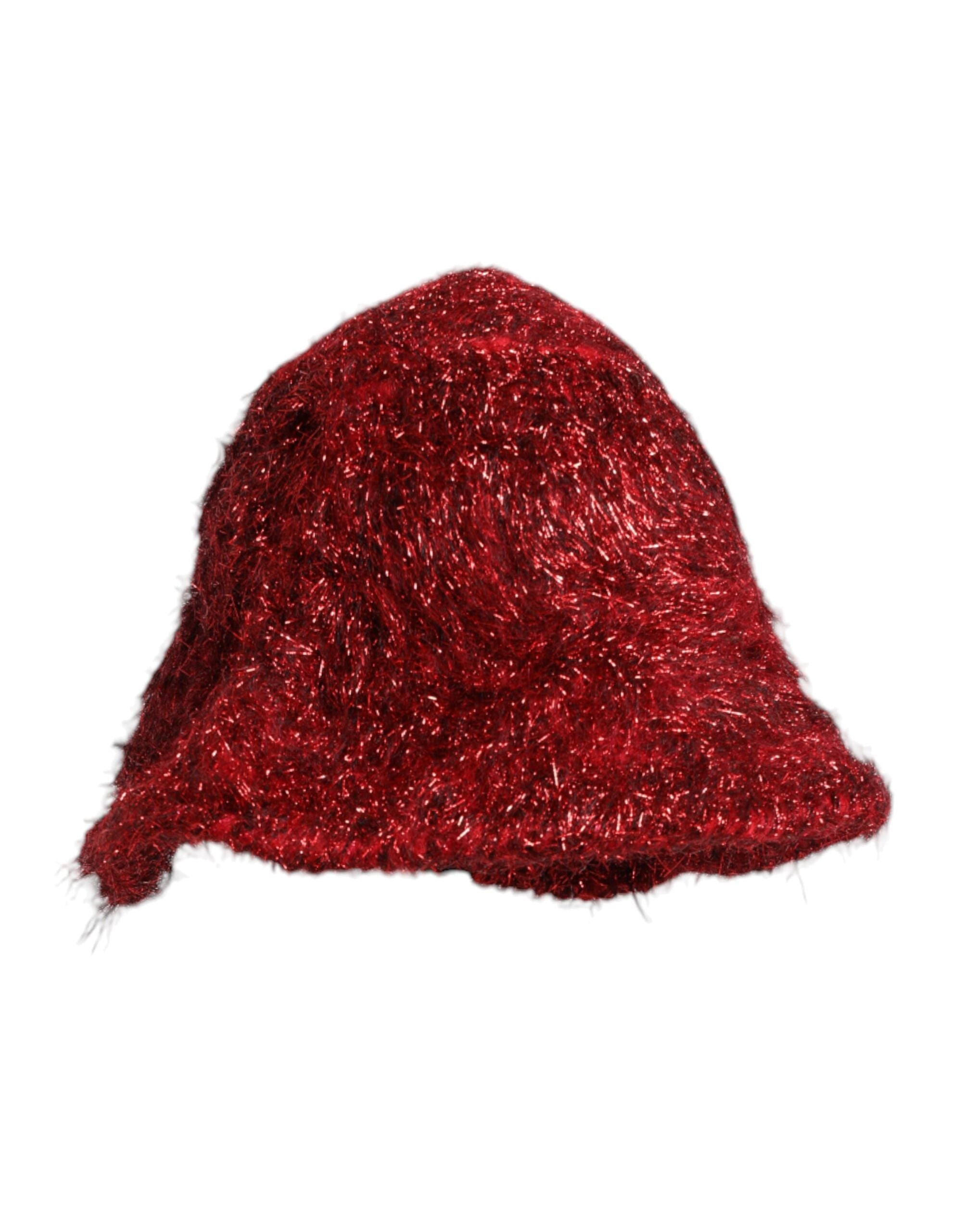 Dolce &amp; Gabbana – Fischerhut mit breiter Krempe aus roter Viskose-Lametta